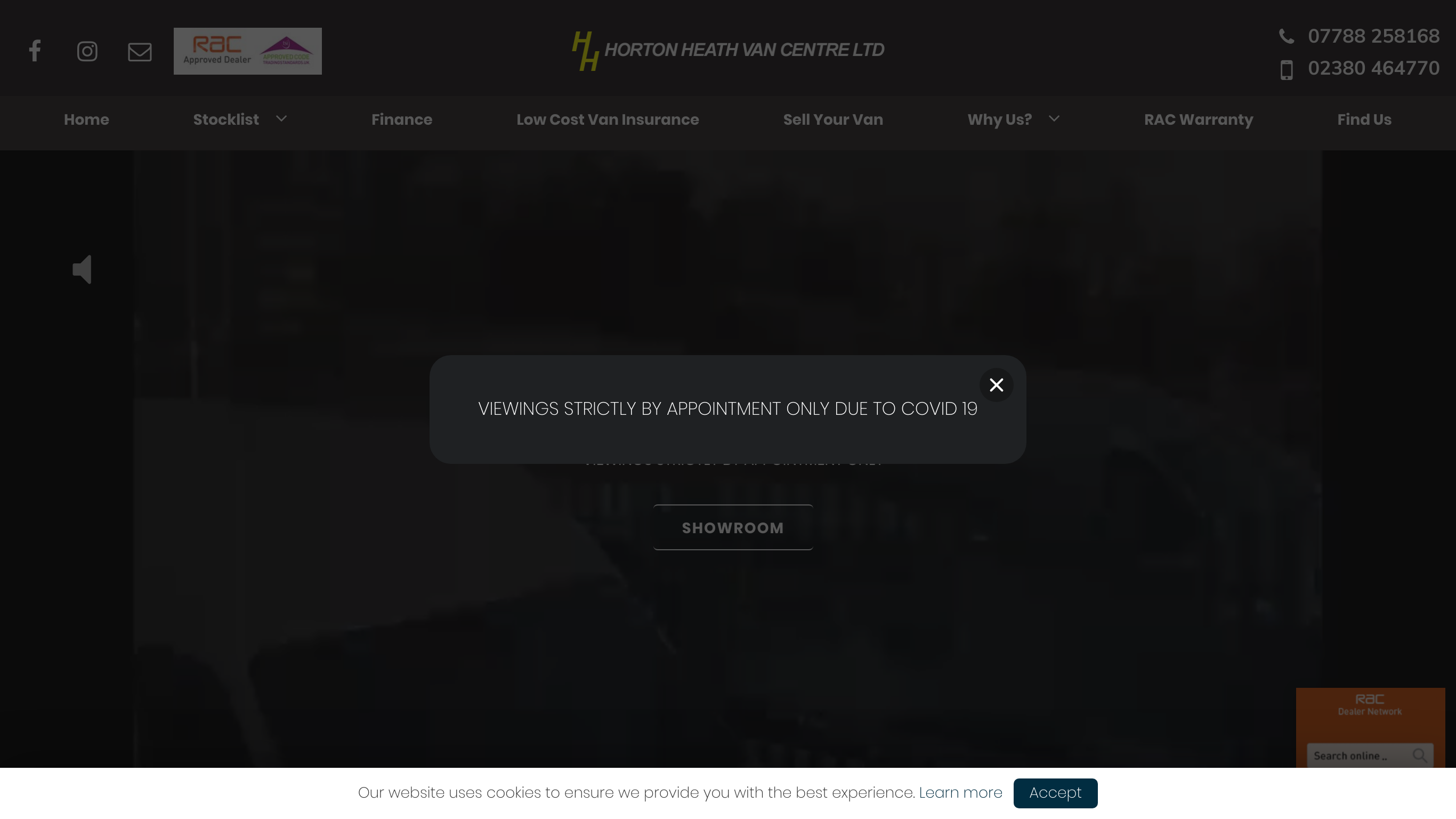 screenshot taken from http://www.hortonheathvancentre.co.uk/