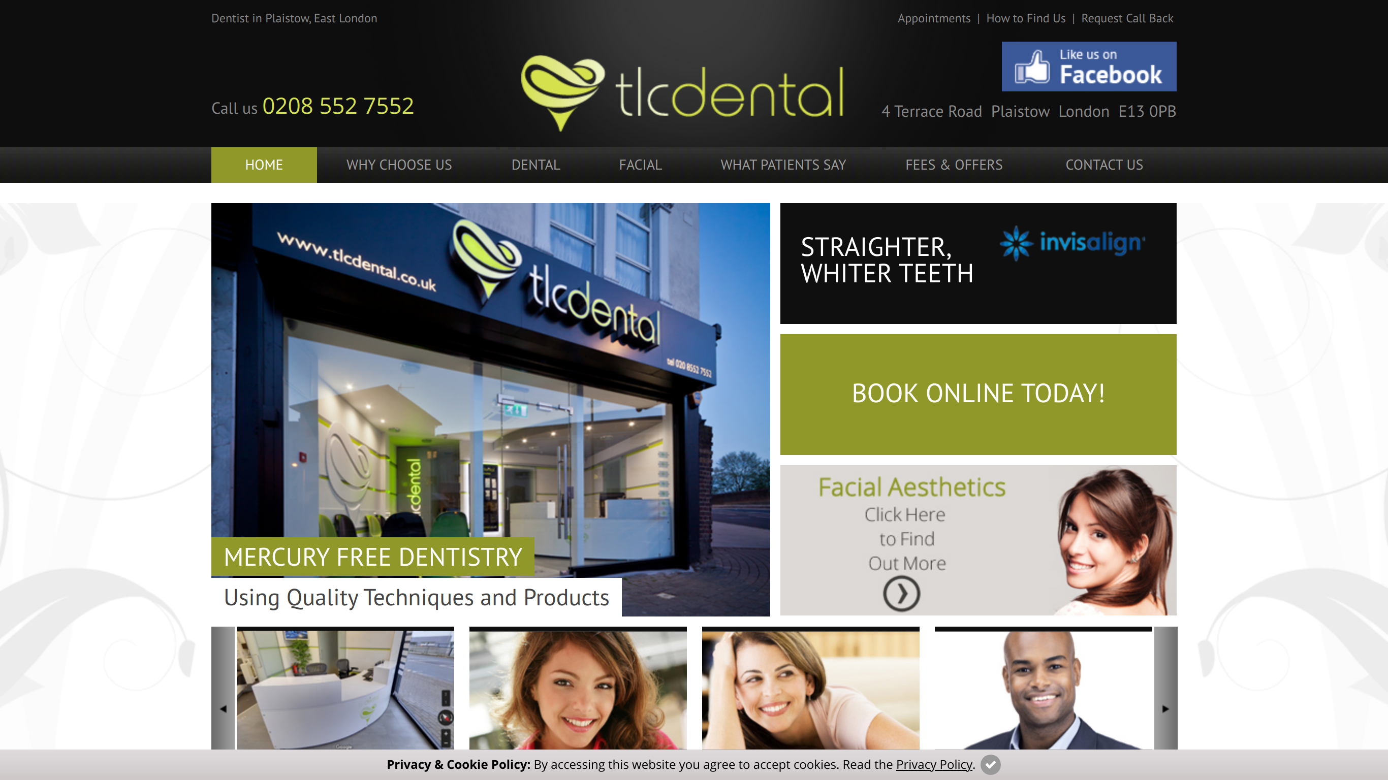 screenshot taken from tlcdental.co.uk