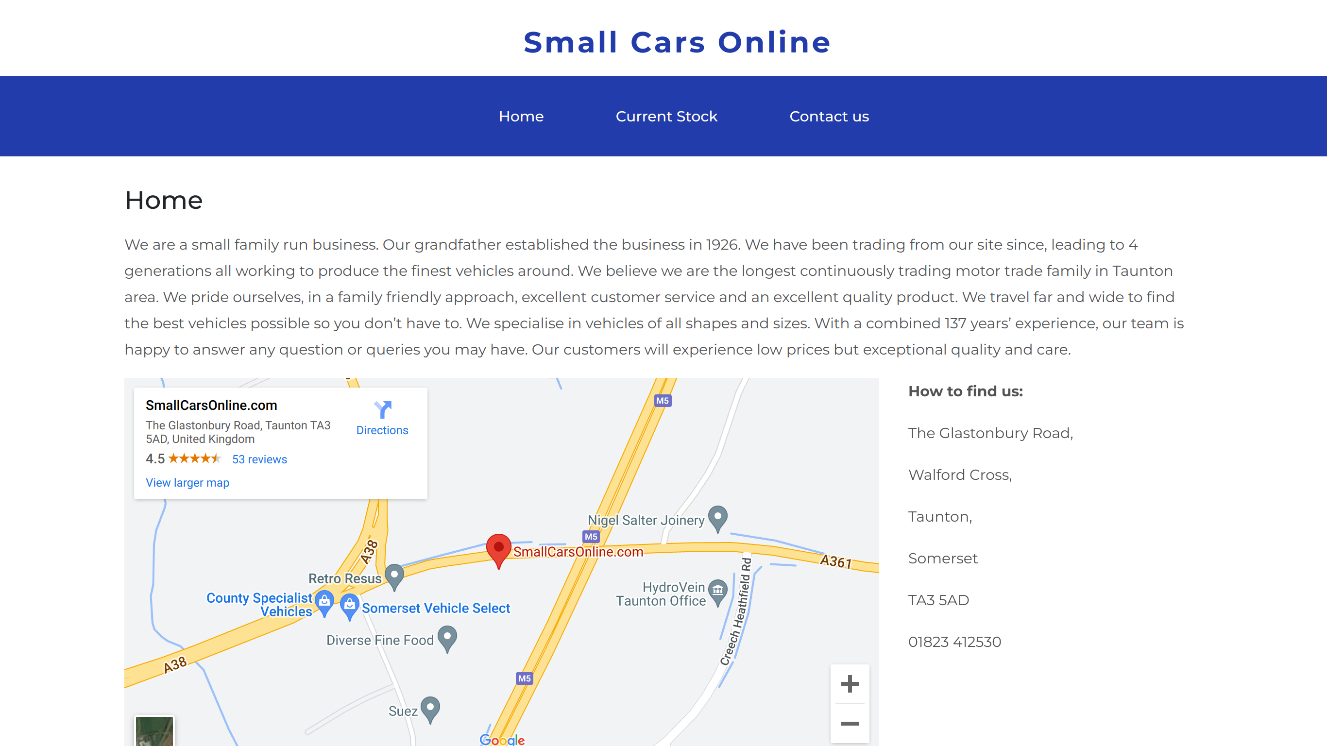screenshot taken from http://smallcarsonline.com/