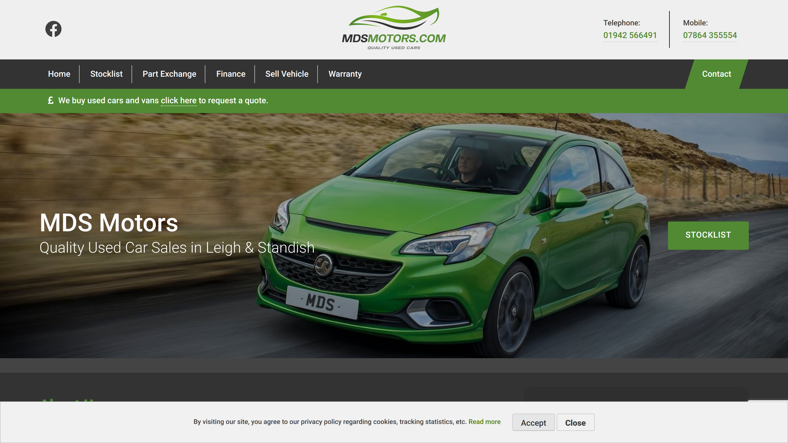 Mds Motors screenshot taken from http://www.mdsmotors.com/