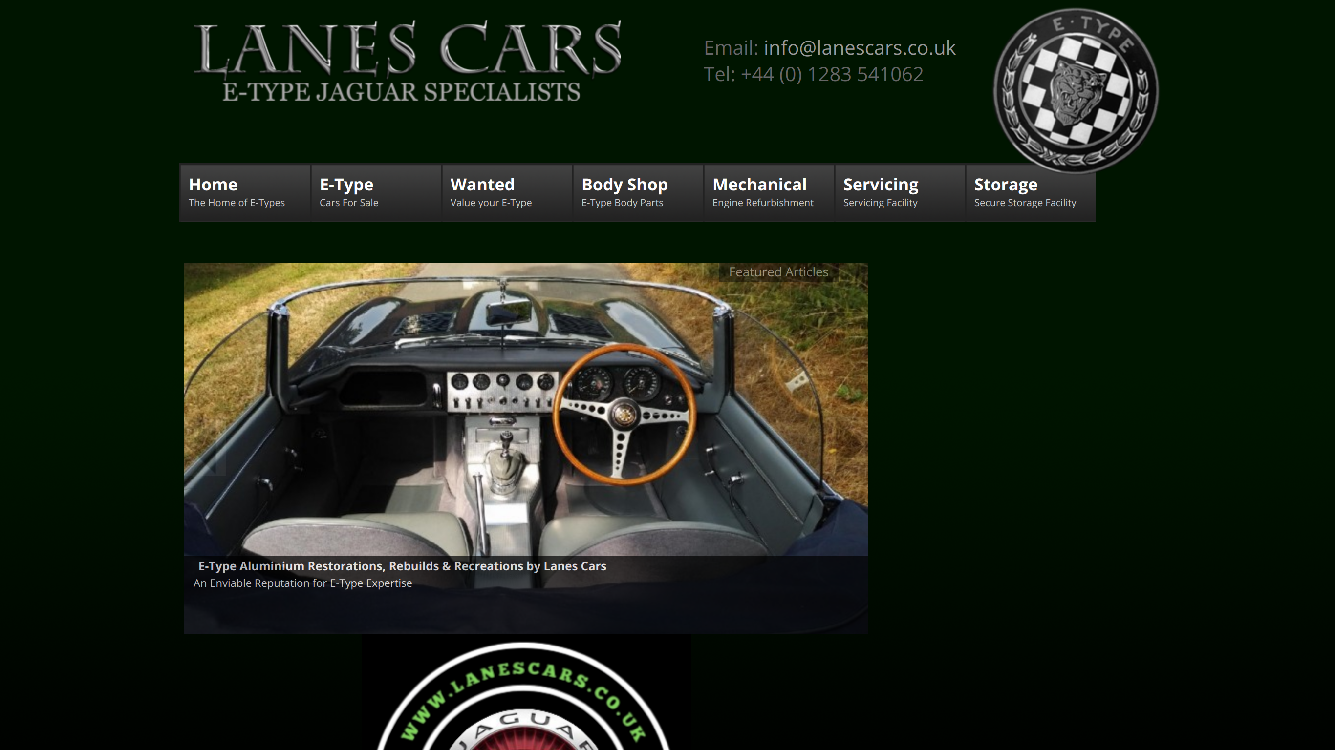 screenshot taken from www.lanescars.co.uk