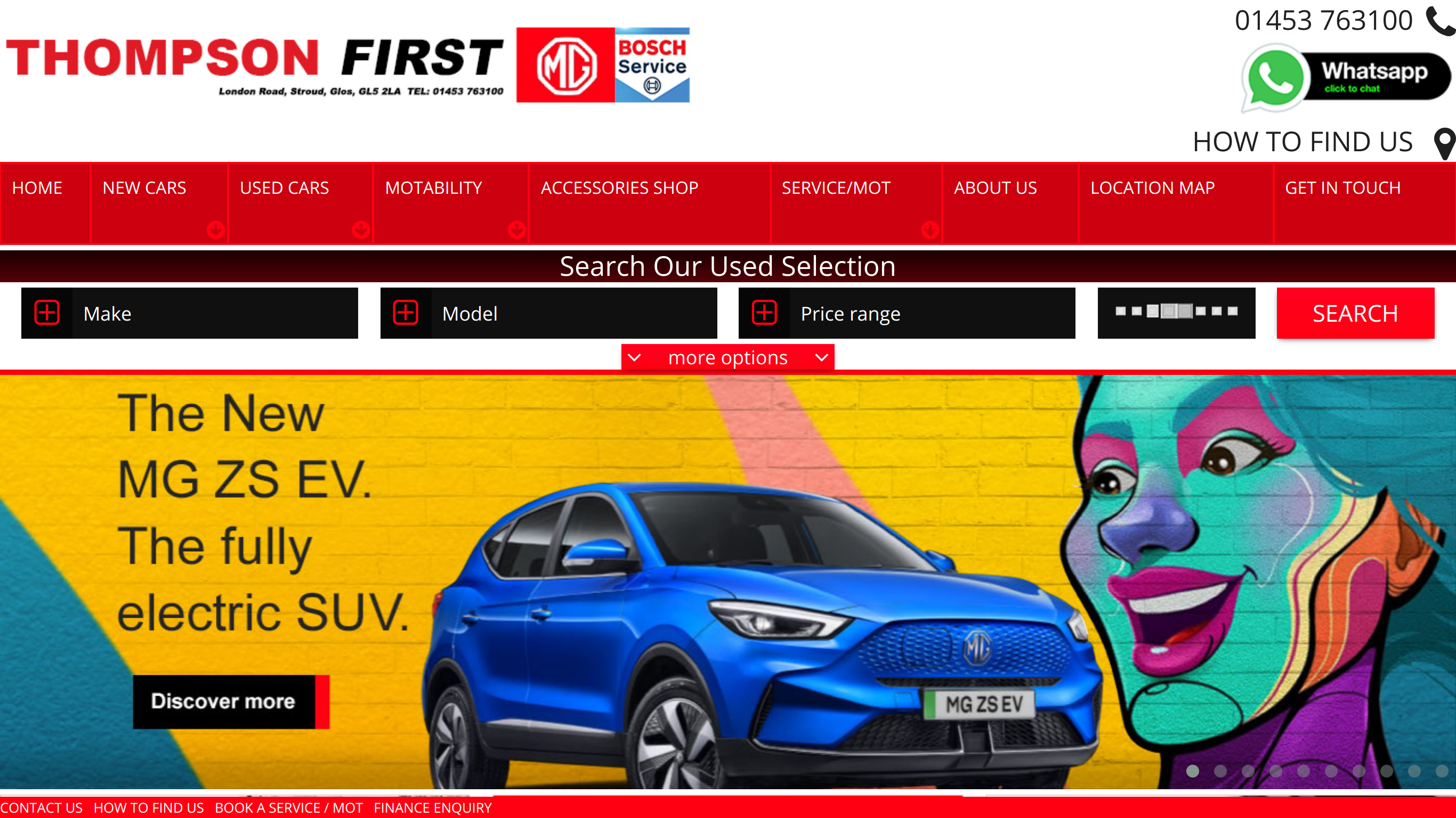 Thompson First Ltd screenshot taken from www.thompsonfirst.co.uk