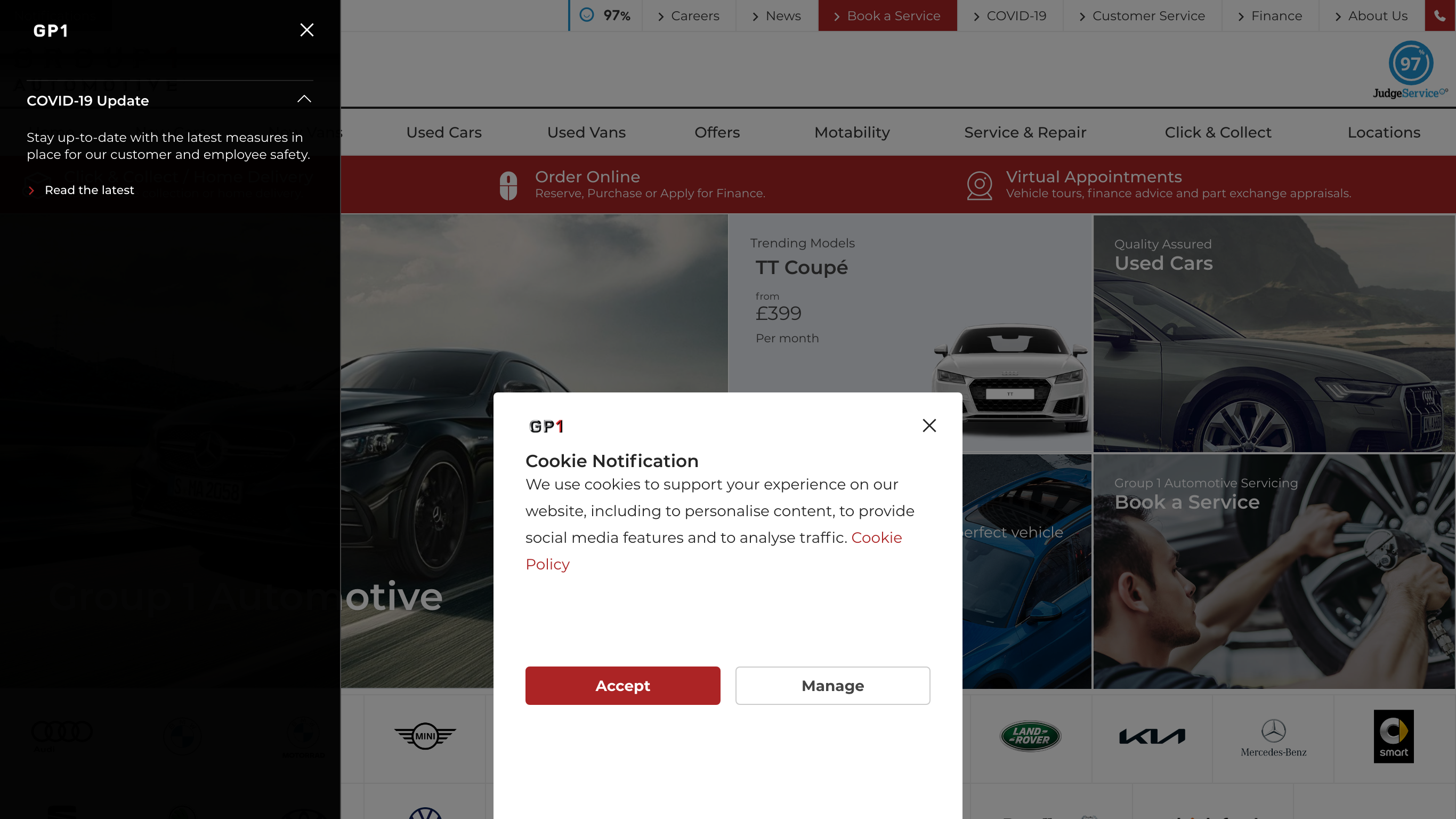 Robinsons Mercedes Benz screenshot taken from www.robinsonsmercedes.co.uk