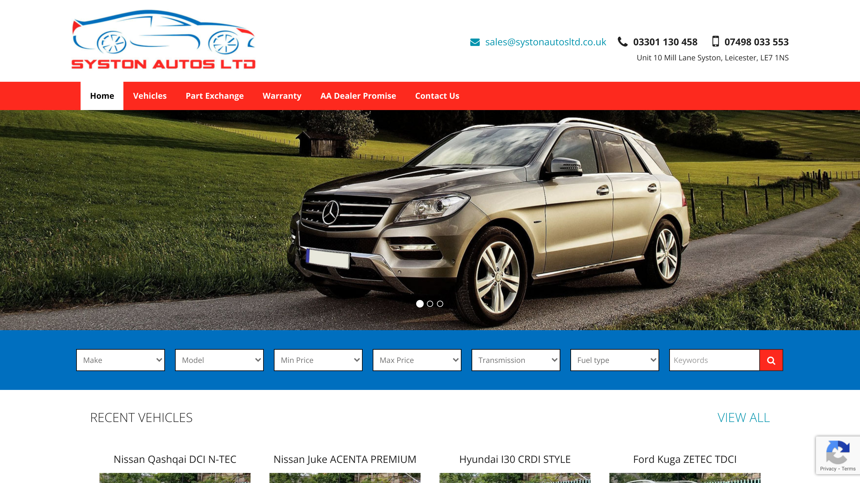 screenshot taken from http://www.systonautosltd.co.uk/