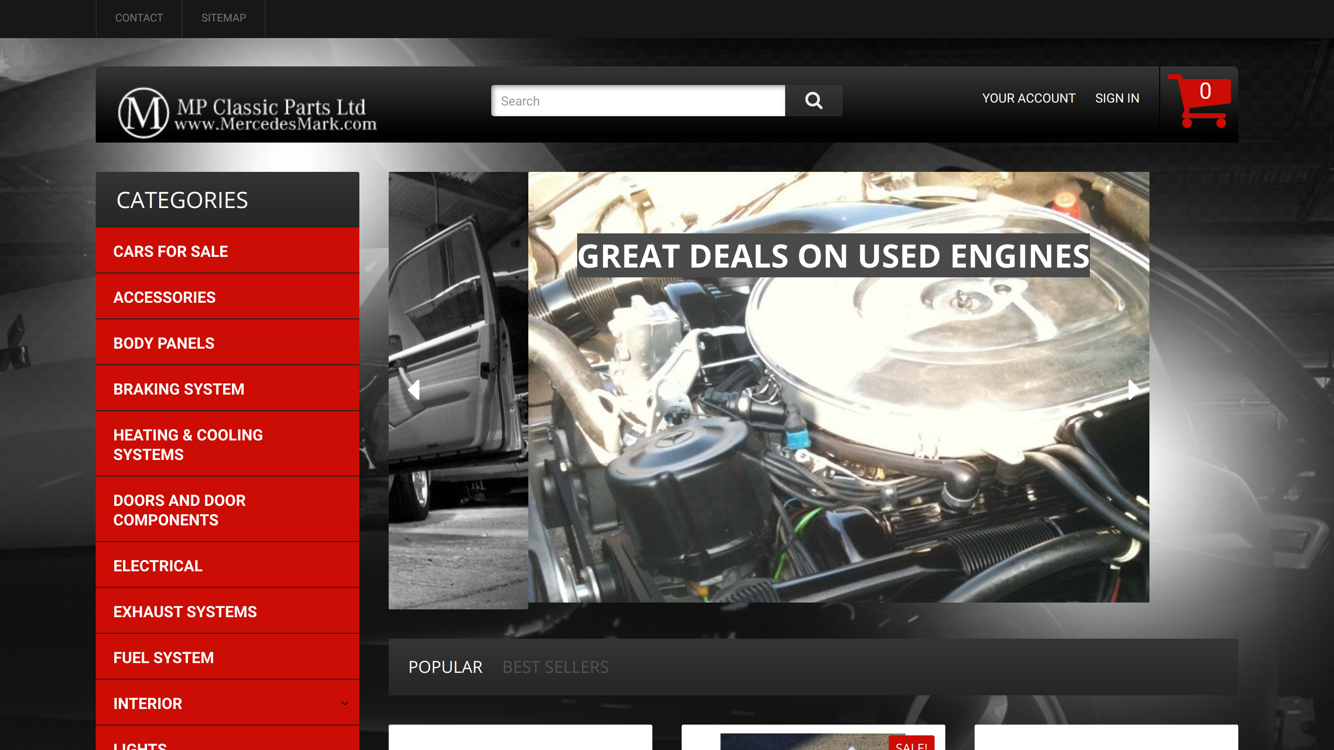 M C P Restorations Ltd screenshot taken from http://www.mercedesmark.com/