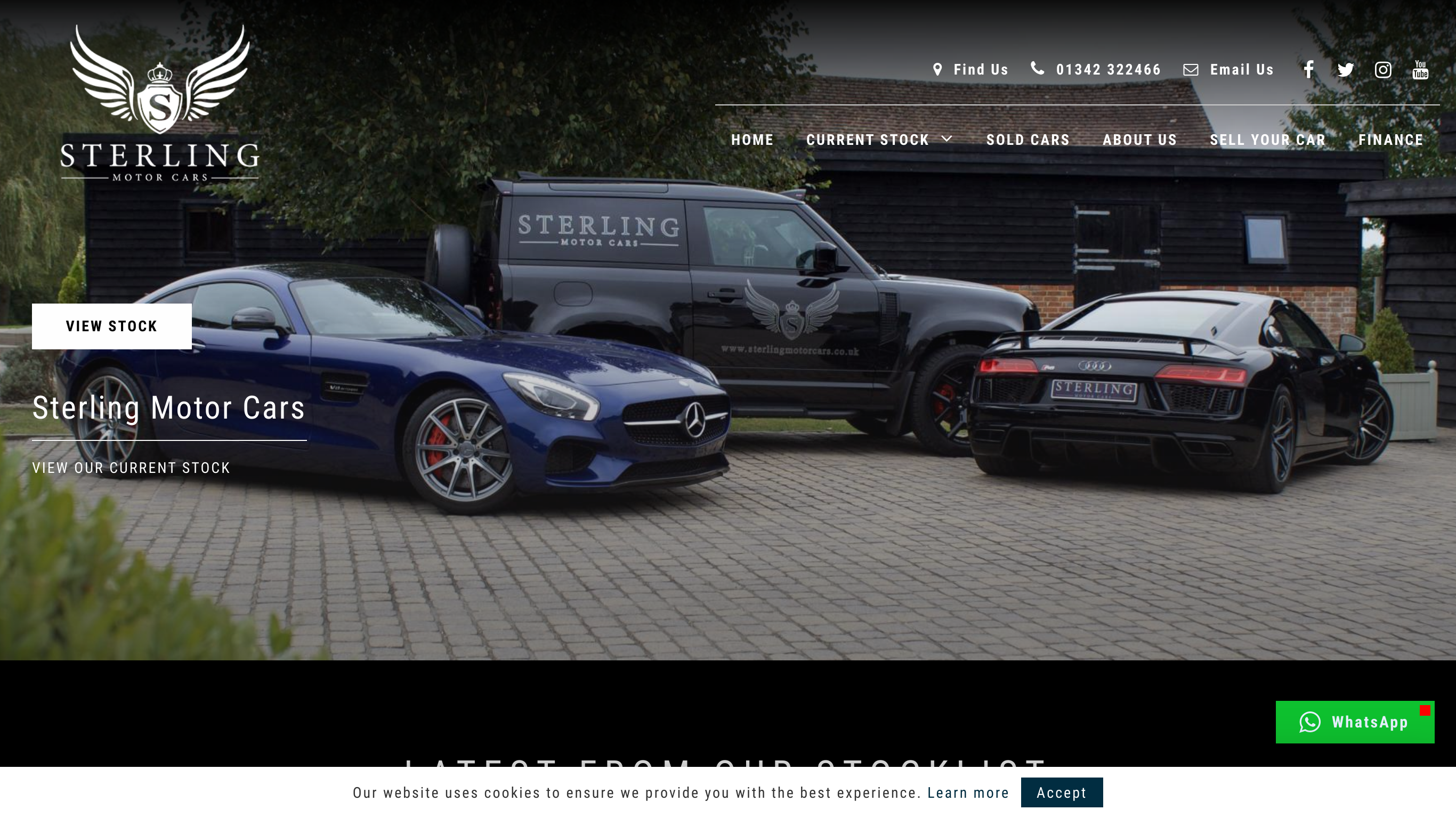 Sterling Motor Cars screenshot taken from http://www.sterlingmotorcars.co.uk/